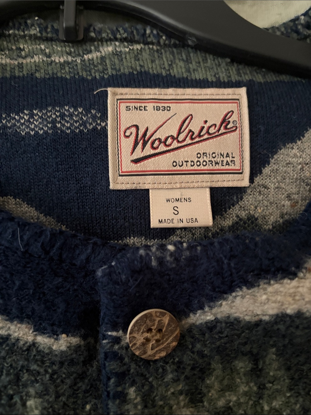 Vintage Woolrich Mountain Forest Fleece Sweater Cardigan - Picture 3 of 10